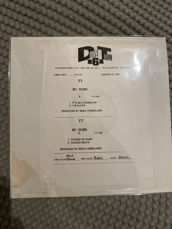 BC Dubs* : It's All Fucked Up! (12", W/Lbl)