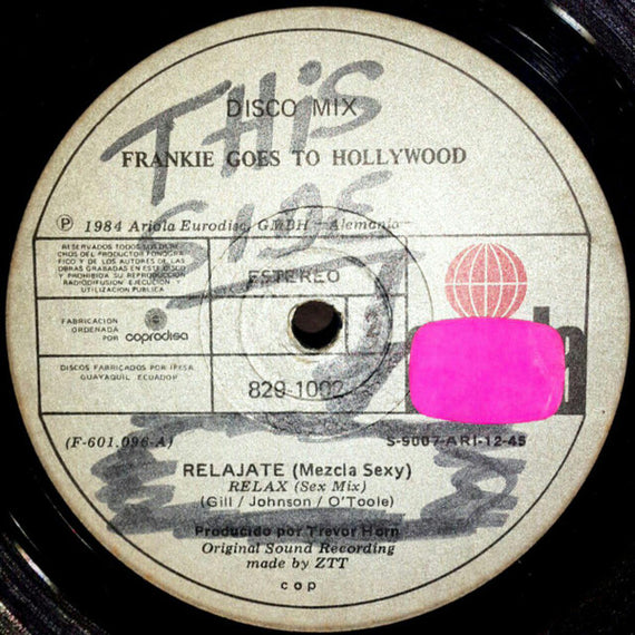 Frankie Goes To Hollywood : Relax (Disco Mix) (12")
