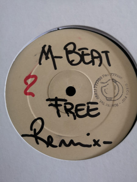 M-Beat : Free (Remixes) (12", Promo, W/Lbl)