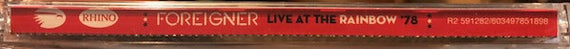 Foreigner : Live At The Rainbow '78 (CD, Album)