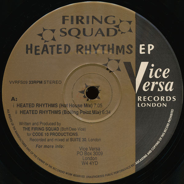 Firing Squad : Heated Rhythms EP (12", EP)