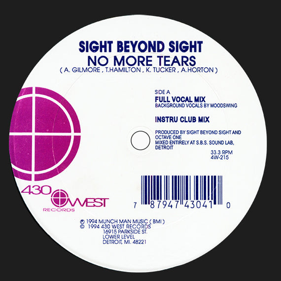 Sight Beyond Sight : No More Tears (12")