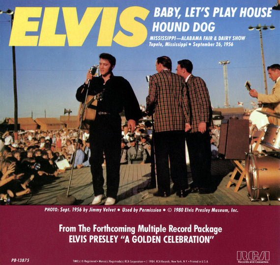 Elvis* : Baby, Let's Play House (7", Single, Promo, Ora)