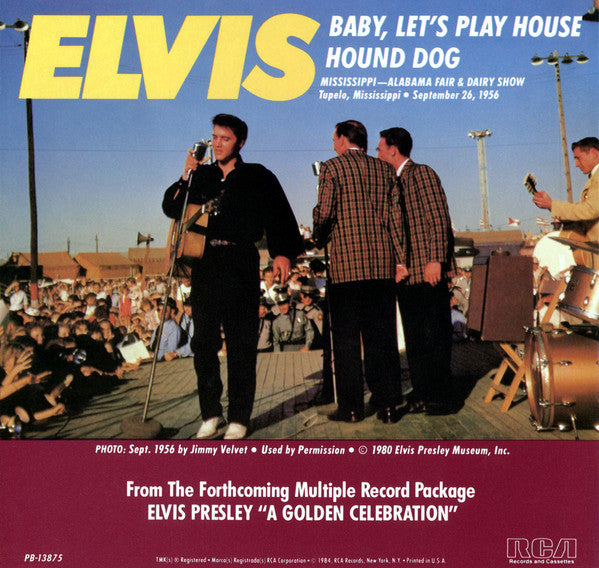 Elvis* : Baby, Let's Play House (7", Single, Promo, Ora)
