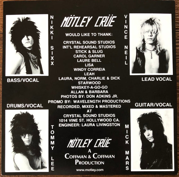 Mötley Crüe : Stick To Your Guns / Toast Of The Town (7", Single, RE)