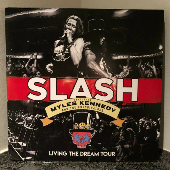 Slash (3) Featuring Myles Kennedy And The Conspirators : Living The Dream Tour (3xLP, Album, Ltd, Red)