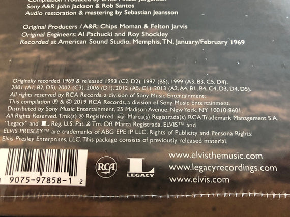 Elvis Presley : American Sound 1969 Highlights  (2xLP, RSD, Comp, Ltd, 50t)