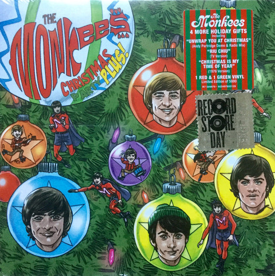 The Monkees : Christmas Party Plus! (7", Single, Gre + 7", Single, Red + RSD, Ltd)