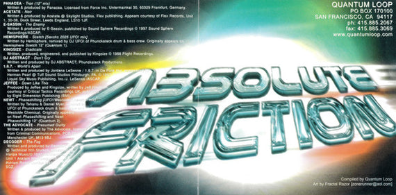 E-Sassin : Absolute Friction (CD, Comp, Mixed)
