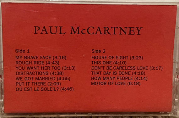 Paul McCartney : Flowers In The Dirt (Cass, Advance, Album, Promo)