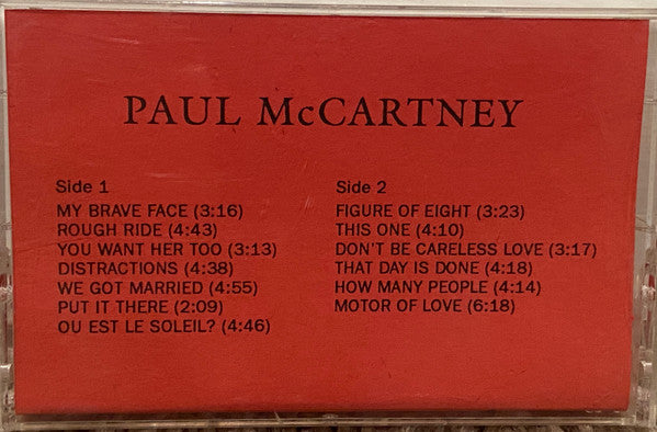 Paul McCartney : Flowers In The Dirt (Cass, Advance, Album, Promo)