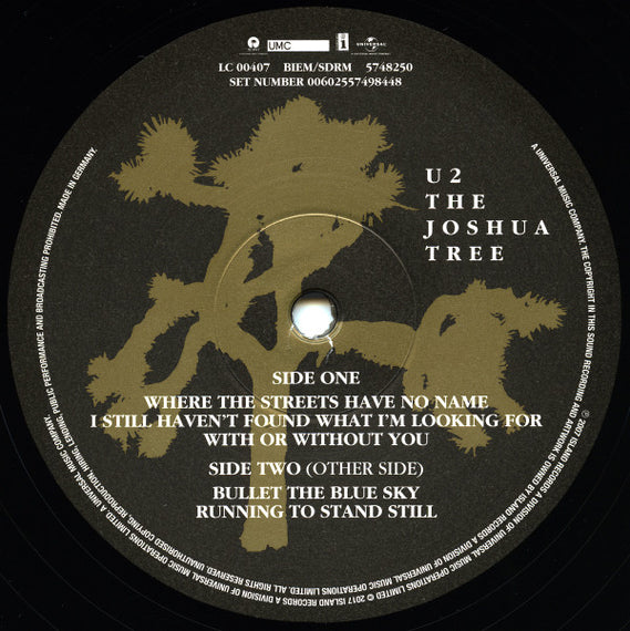 U2 : The Joshua Tree (2xLP, Album, RE, RM, Gat)