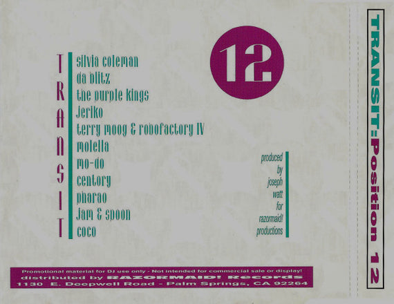 Various : Transit: Position Twelve (CD, Comp, Promo)
