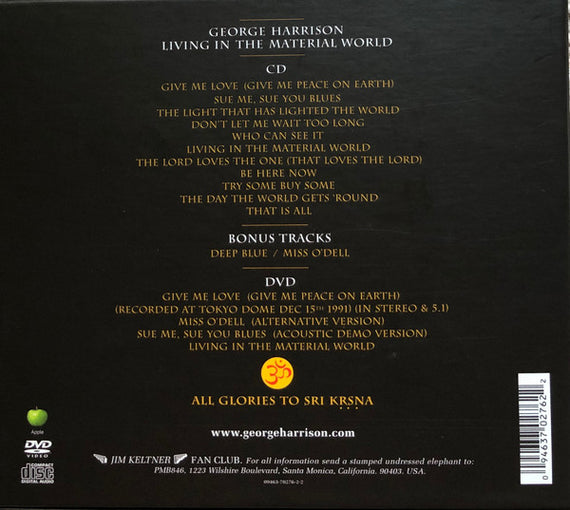 George Harrison : Living In The Material World (CD, Album, Ltd, RE, RM + DVD-V, Multichannel, NTSC)