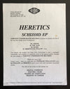 Heretics : Schizoid EP (12", EP, W/Lbl)