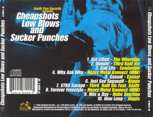 Various : Cheapshots Low Blows And Sucker Punches (CD, Album, Comp)
