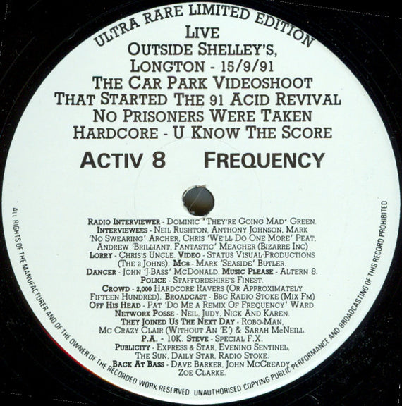 Altern 8 : Frequency (12", Ltd)