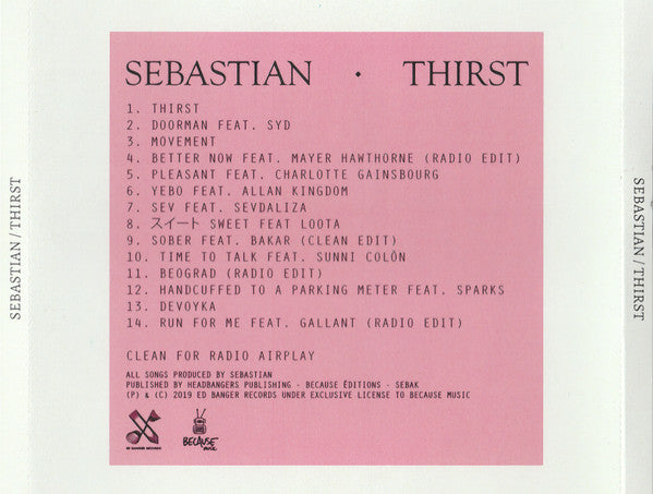 SebastiAn (6) : Thirst (CD, Album, Promo, Cle)
