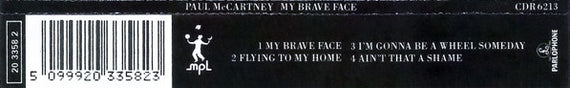 Paul McCartney : My Brave Face (CD, Maxi)
