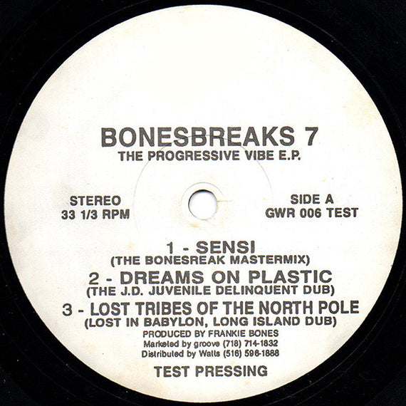 Frankie Bones : Bonesbreaks 7 (The Progressive Vibe E.P.) (12", EP, TP)