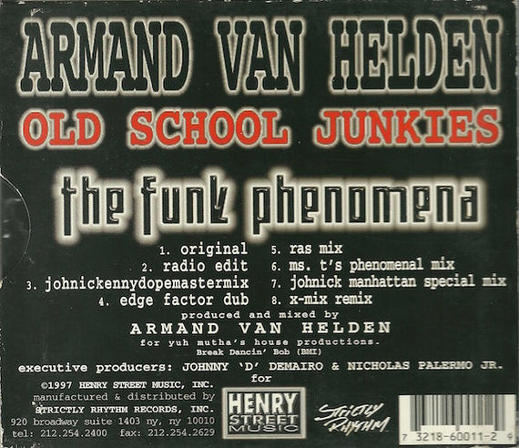 Armand Van Helden Presents Old School Junkies : The Funk Phenomena (CD, Maxi)