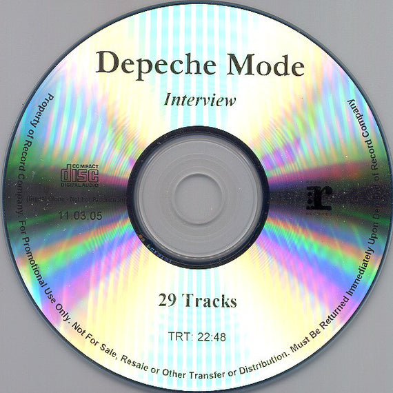 Depeche Mode : Interview (CDr, Promo)