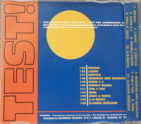 Various : This Is Only A Test! (CD, Comp, Promo)