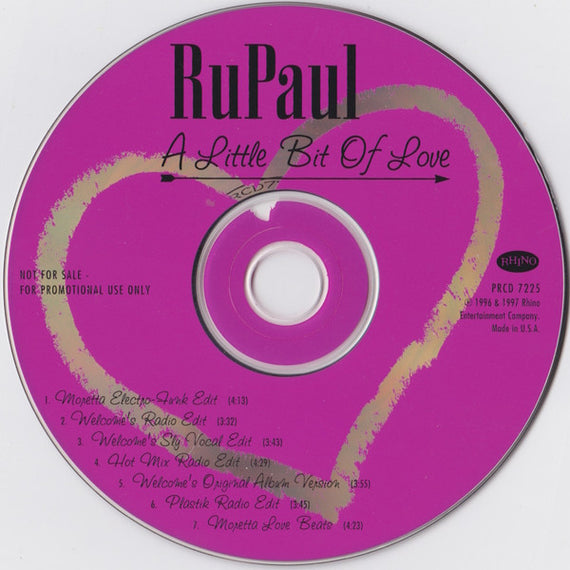 RuPaul : A Little Bit Of Love (CD, Promo)
