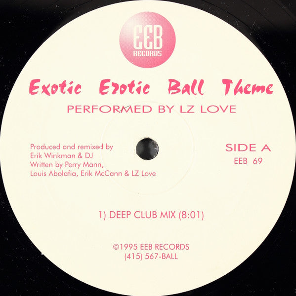 LZ Love : Exotic Erotic Ball Theme (12")