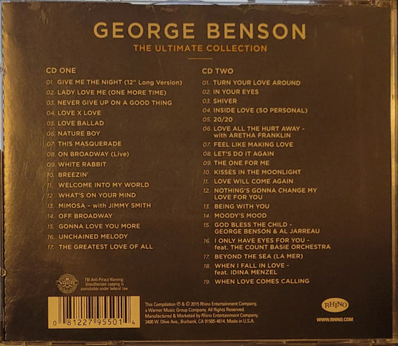George Benson : The Ultimate Collection (2xCD, Comp, Dlx)