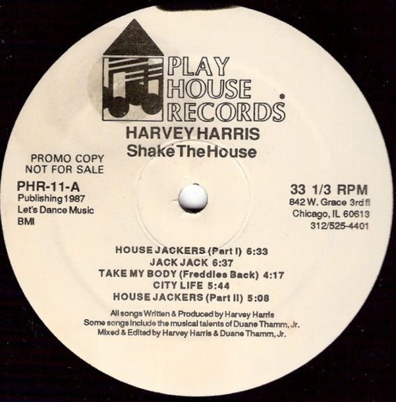 Harvey Harris : Shake The House (LP, Album, Promo)