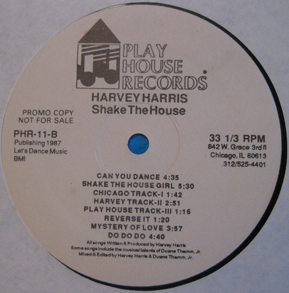 Harvey Harris : Shake The House (LP, Album, Promo)