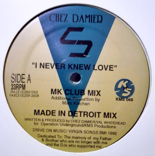 Chez Damier : I Never Knew Love (12")