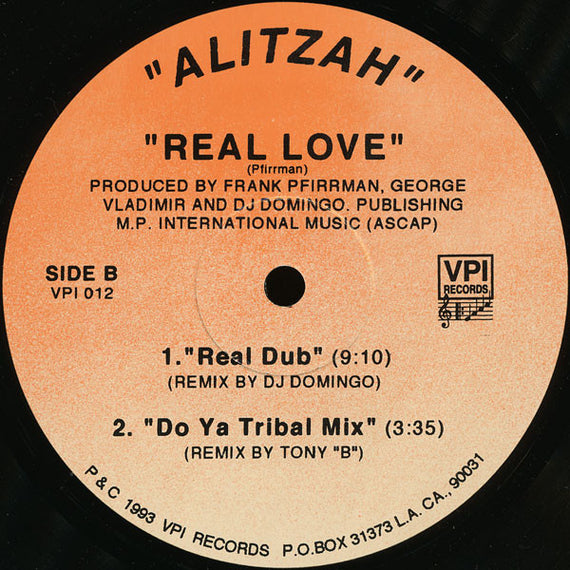Alitzah : Real Love (12")