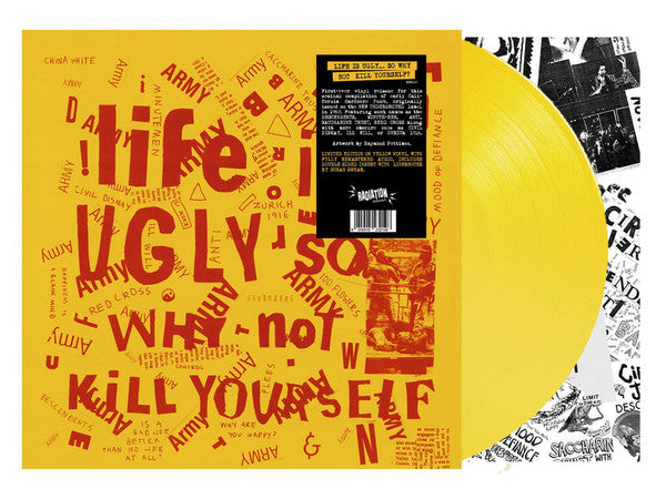 Various : Life Is Ugly So Why Not Kill Yourself (LP, Comp, Ltd, RE, Yel)