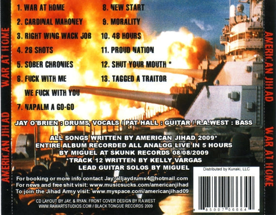 American Jihad : War At Home (CD, Album)