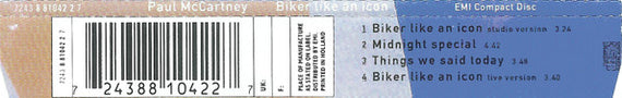 Paul McCartney : Biker Like An Icon (CD, Single)