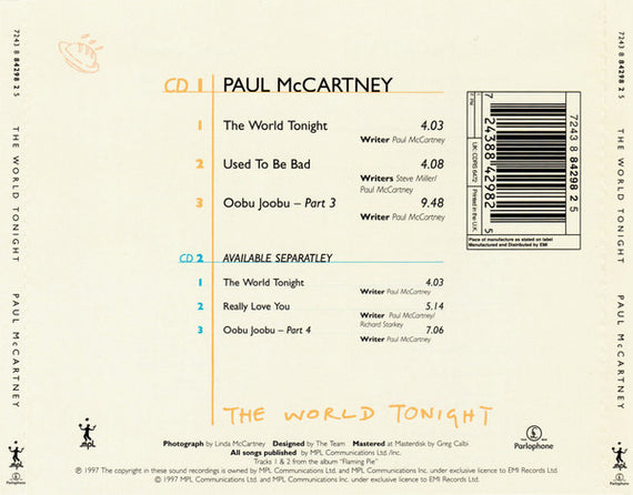 Paul McCartney : The World Tonight (CD, Single, CD1)