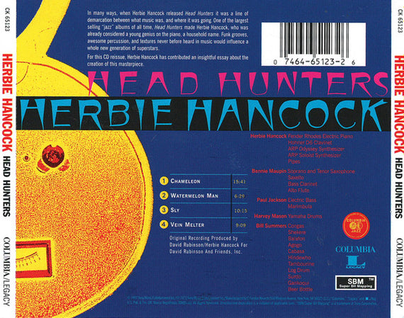 Herbie Hancock : Head Hunters (CD, Album, RE, RM, RP)