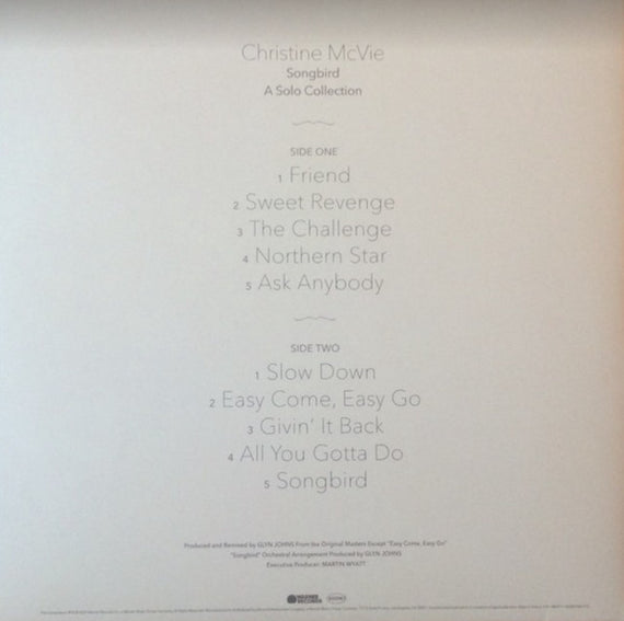 Christine McVie : Songbird: A Solo Collection (LP, Comp, Ltd, Gre)