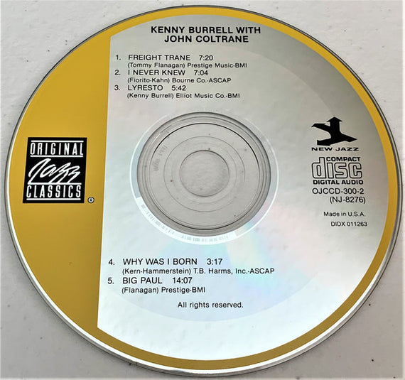 Kenny Burrell & John Coltrane : Kenny Burrell & John Coltrane (CD, Album, RE, RM)