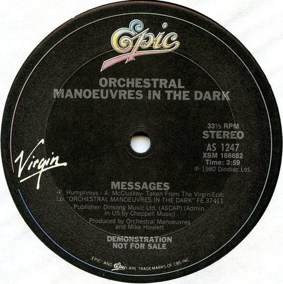 Orchestral Manoeuvres In The Dark : Enola Gay (12", Promo)