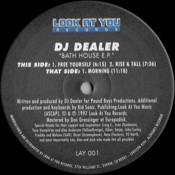 DJ Dealer : Bath House E.P. (12", EP)
