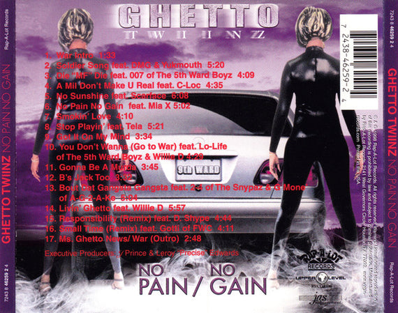 Ghetto Twiinz : No Pain No Gain (CD, Album)