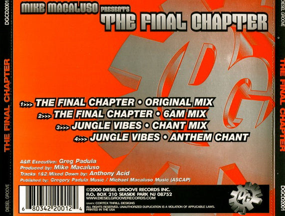 Mike Macaluso : The Final Chapter (CD, Maxi)
