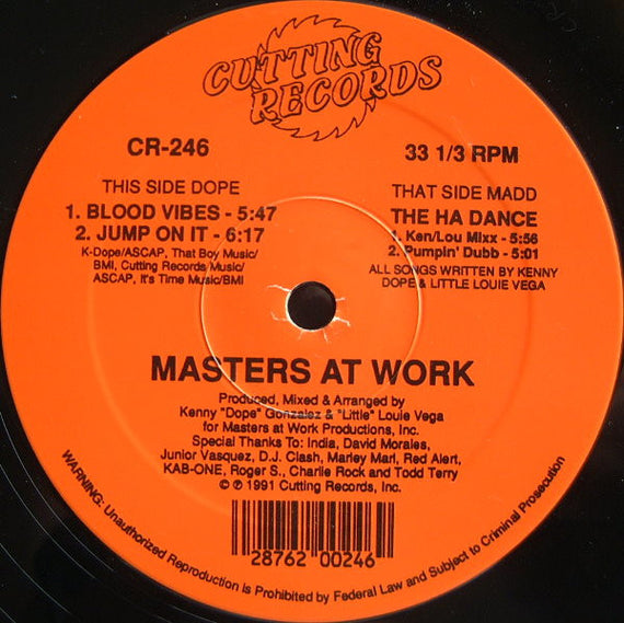 Masters At Work : Blood Vibes (12")