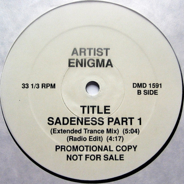 Enigma : Sadeness Part 1 (12", Promo)