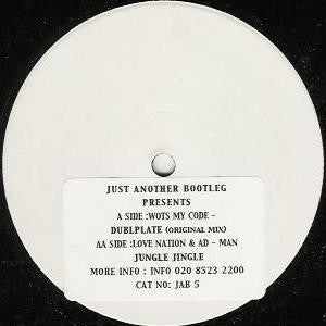 Wots My Code / Love Nation & Ad Man : Dubplate / Jungle Jingle (12", W/Lbl, Sti)
