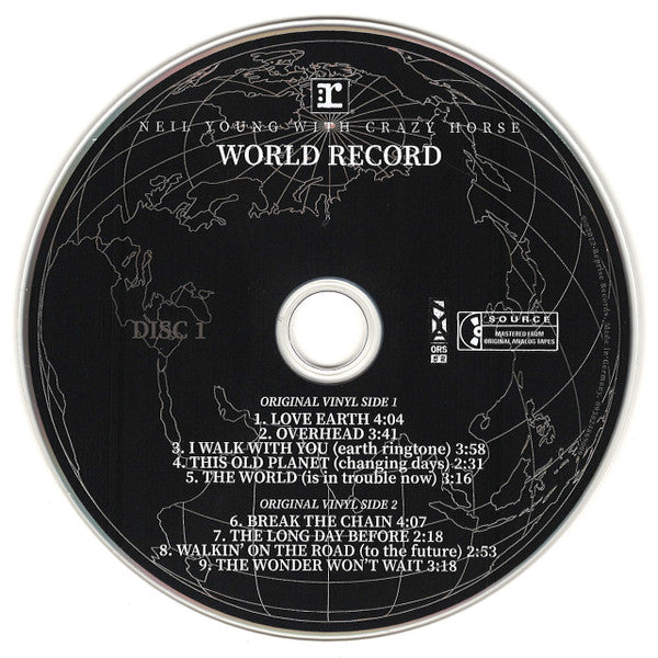 Neil Young With Crazy Horse : World Record (2xCD, Album)