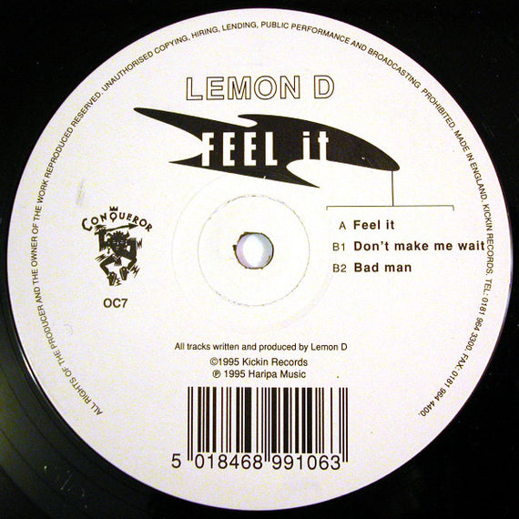 Lemon D : Feel It (12")